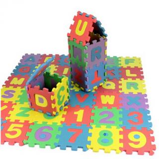 HOT 36 pcs children mini EVA Foam Alphabet Letters Numbers Floor Soft_1